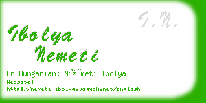 ibolya nemeti business card